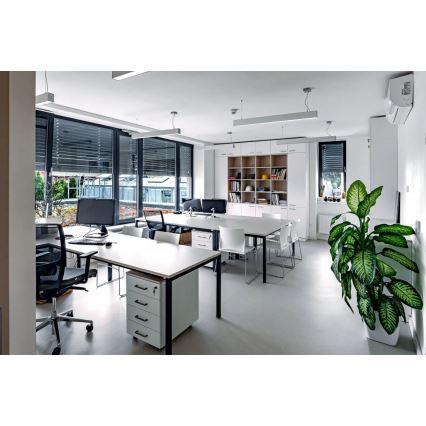 APLED - Lampadario LED su corda LOOK LED/23W/230V 4000K 60 cm argento