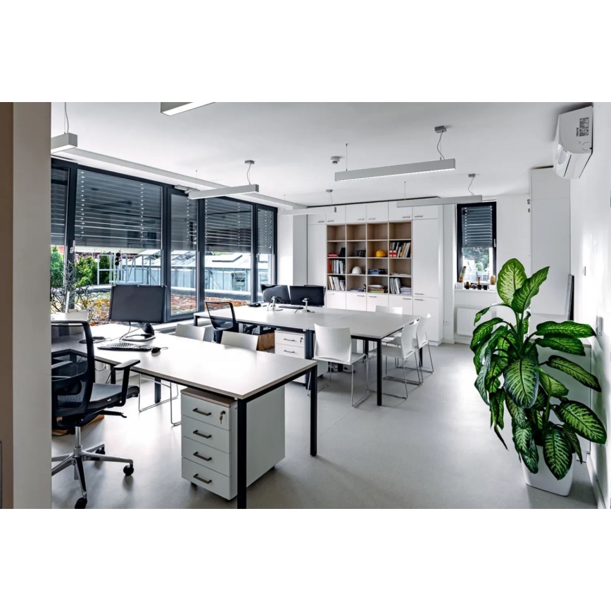 APLED - Lampadario LED su corda LOOK LED/23W/230V 4000K 60 cm argento