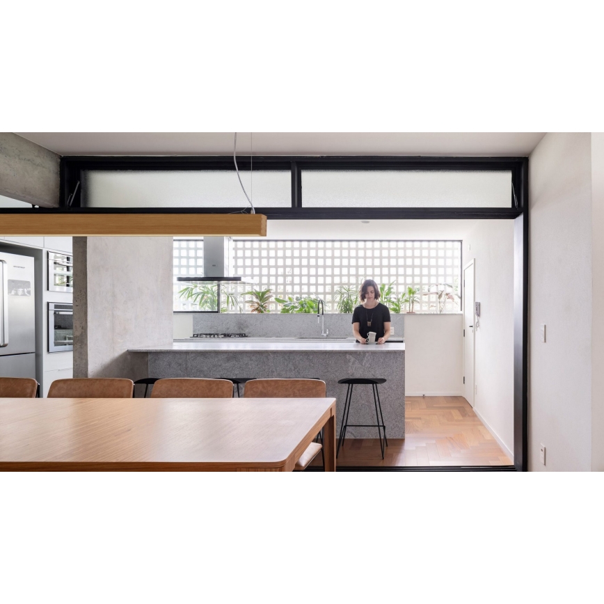 APLED - Lampadario su filo LED LOOK LED/36W/230V 4000K 120 cm quercia