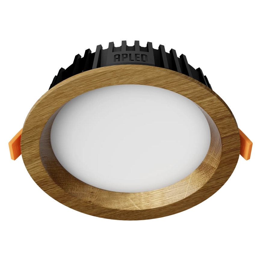 APLED - Spot encastrable LED RONDO WOODLINE LED/6W/230V 3000K d. 15 cm chêne bois massif