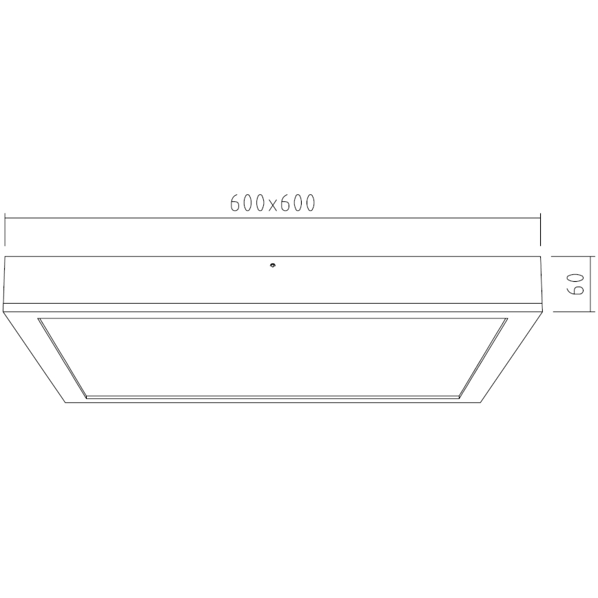 APLED - LED-Anbauplatte QUADRA LED/40W/230V Eiche