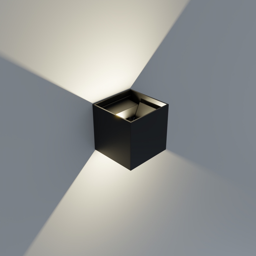 APLED - LED-Außenwandleuchte CUBE 2xLED/3W/230V IP65
