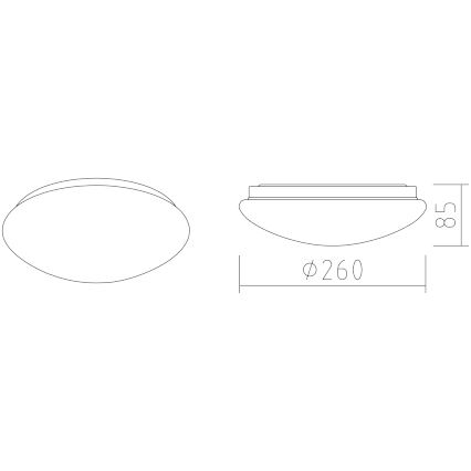 APLED - LED-Deckenleuchte LENS P TRICOLOR LED/12W/230V IP41 2700 - 6500K 825lm