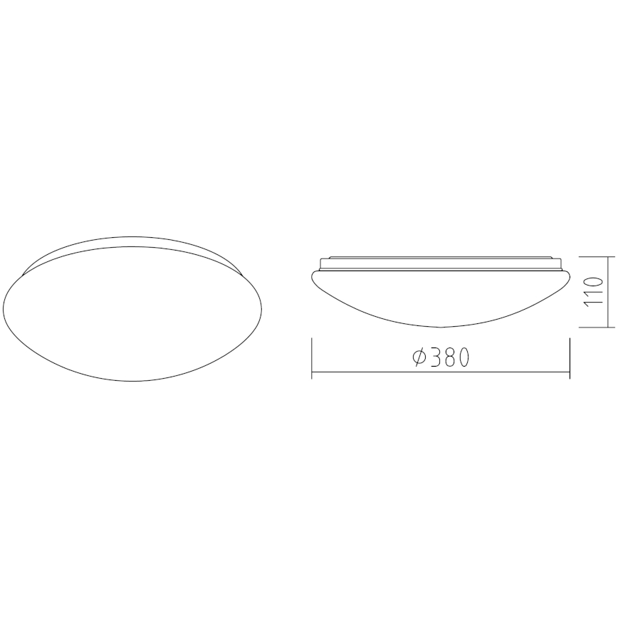 APLED - LED-Deckenleuchte LENS P TRICOLOR LED/24W/230V IP41 2700 - 6500K 1680lm