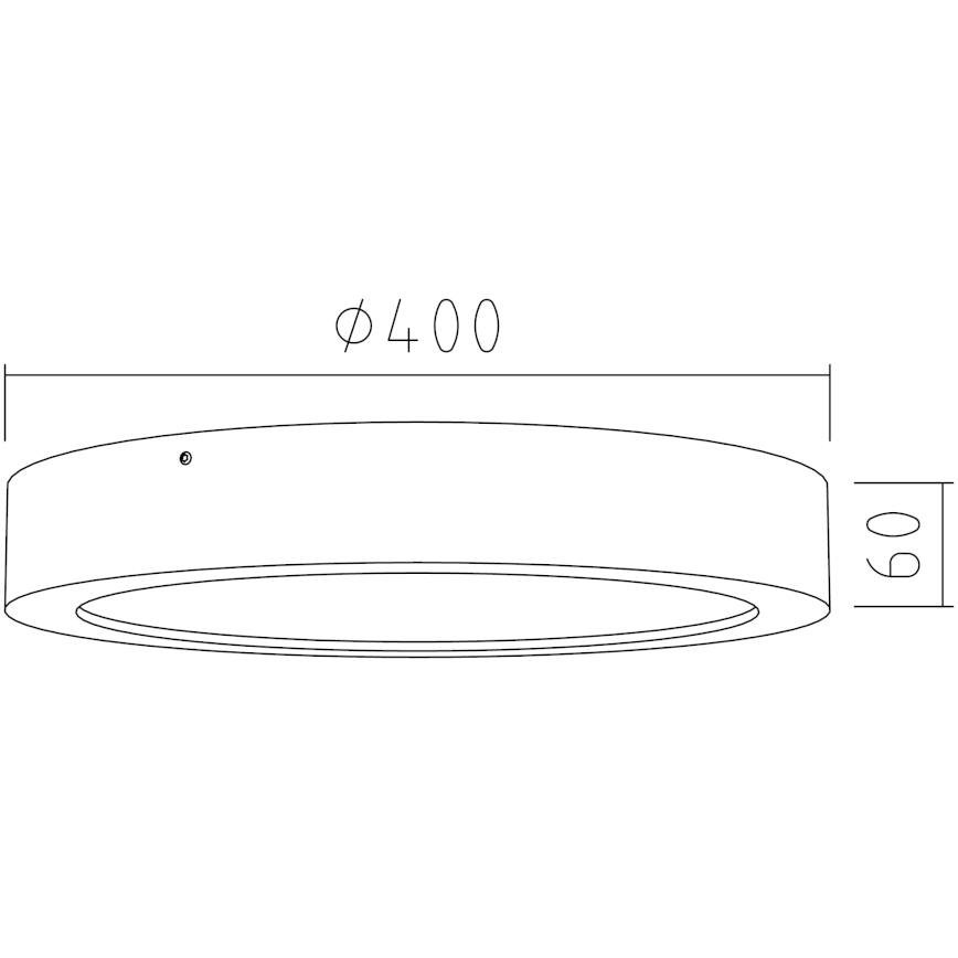 APLED - LED-Deckenleuchte RONDO LED/36W/230V T. 40 cm Eiche