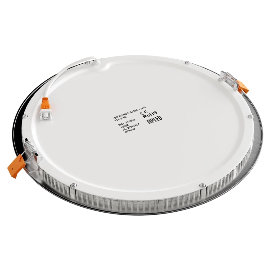 APLED - LED-Einbauleuchte für Badezimmer RONDO LED/24W/230V IP40 d 30 cm matt Chrom