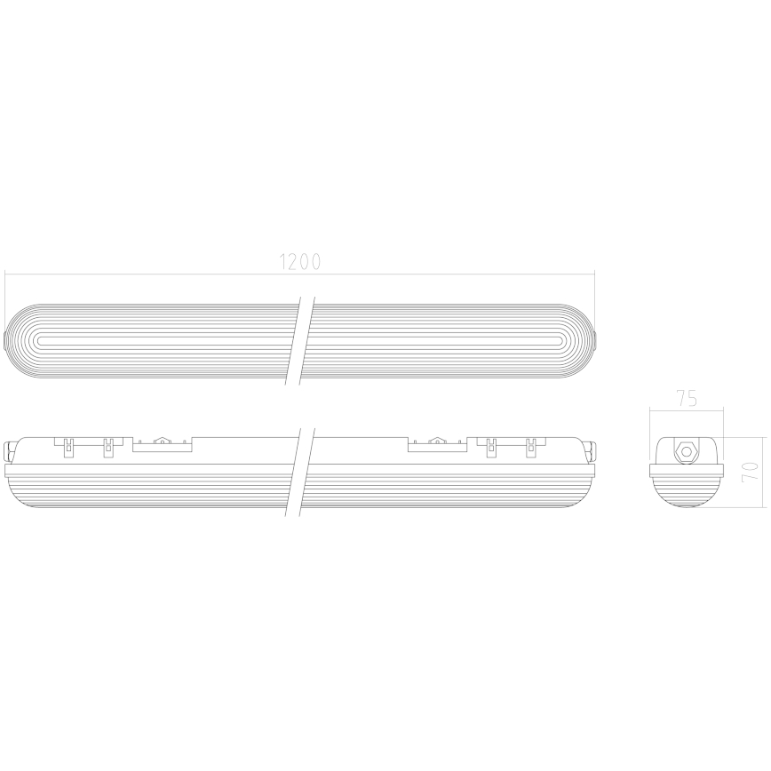 APLED - LED Lampada fissa DUSTER LED/58W/230V IP65 4000K