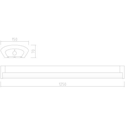 APLED - LED Lampada fissa TROUT LED/72W/230V 4000K