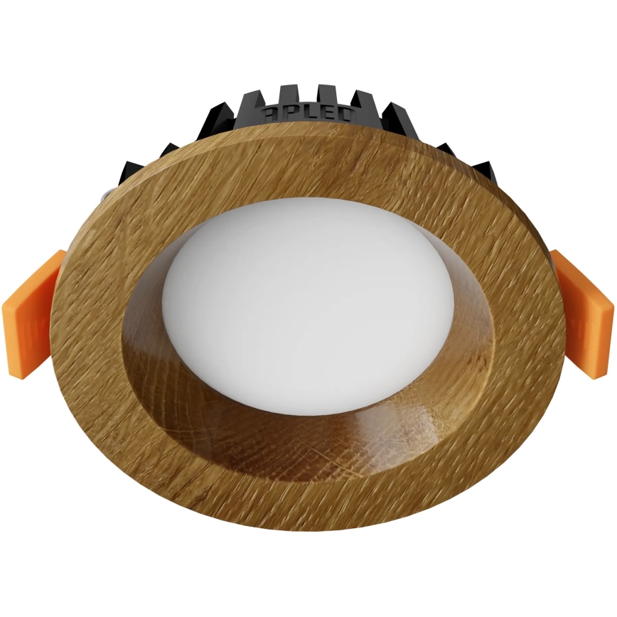 APLED - LED-Einbauleuchte RONDO WOODLINE LED/3W/230V 3000K d 9 cm Eiche Massivholz