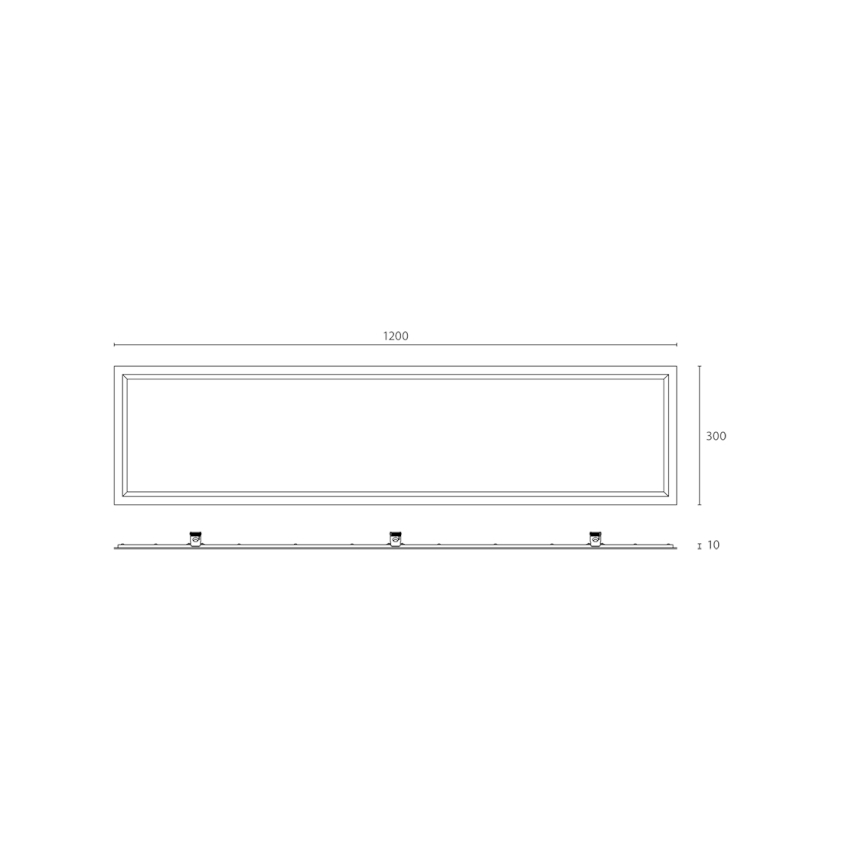 APLED - Pannello LED da bagno QUADRA LED/40W/230V 4000K IP41 120x30cm