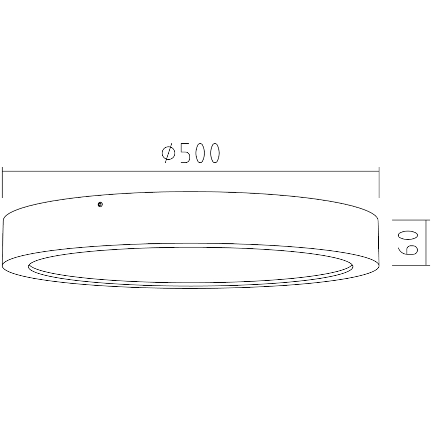 APLED - Plafoniera LED RONDO LED/48W/230V d. 50 cm quercia