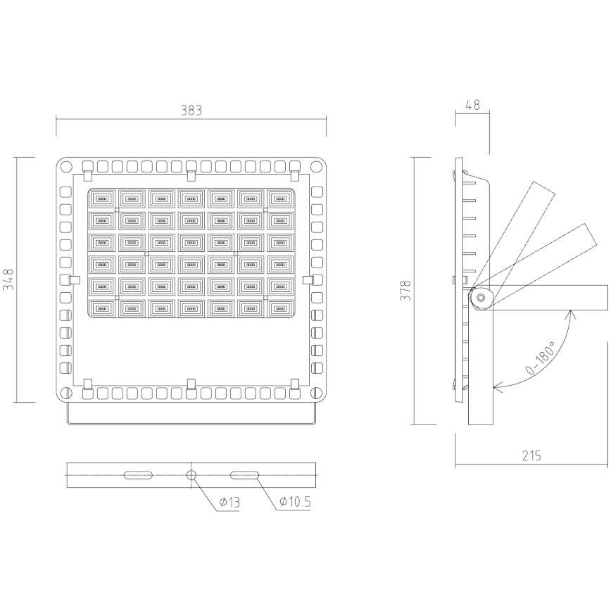APLED - Projecteur LED extérieur PRO LED/150W/230V IP66 15000lm 6000K