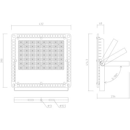 APLED - Riflettore LED da esterno PRO LED/200W/230V IP66 20000lm 6000K