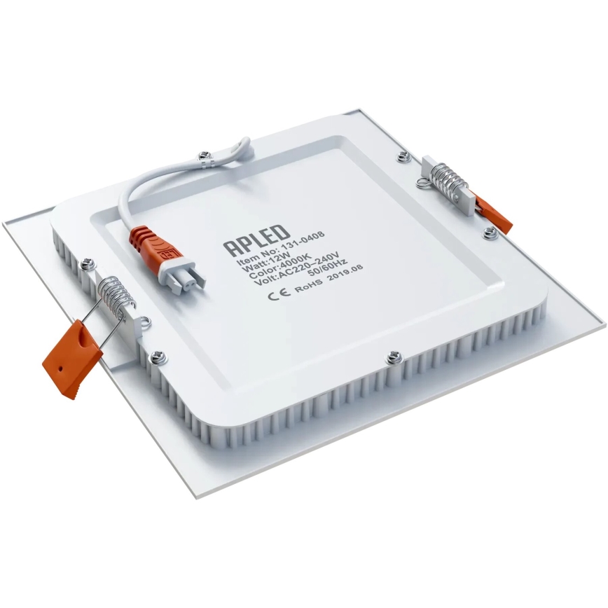 APLED - Spot encastrable de salle de bain SQUARE LED/12W/230V IP40 17x17 cm blanc