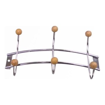Appendiabiti a parete 11,5x21 cm cromo lucido