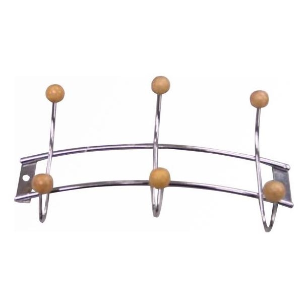 Appendiabiti a parete 11,5x21 cm cromo lucido