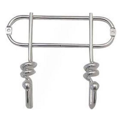 Appendiabiti a parete TWIST 13,5x16,5 cm cromo lucido