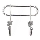 Appendiabiti a parete TWIST 13,5x16,5 cm cromo lucido