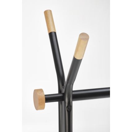 Appendiabiti a piantana 165x91 cm CHENE nero/beige