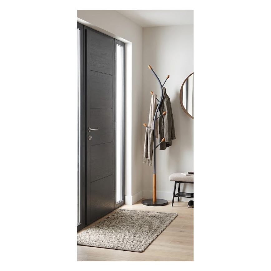 Appendiabiti a piantana STILE 186x38 cm nero