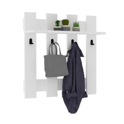 Appendiabiti da parete CARINA 70x70 cm bianco