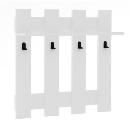 Appendiabiti da parete CARINA 70x70 cm bianco