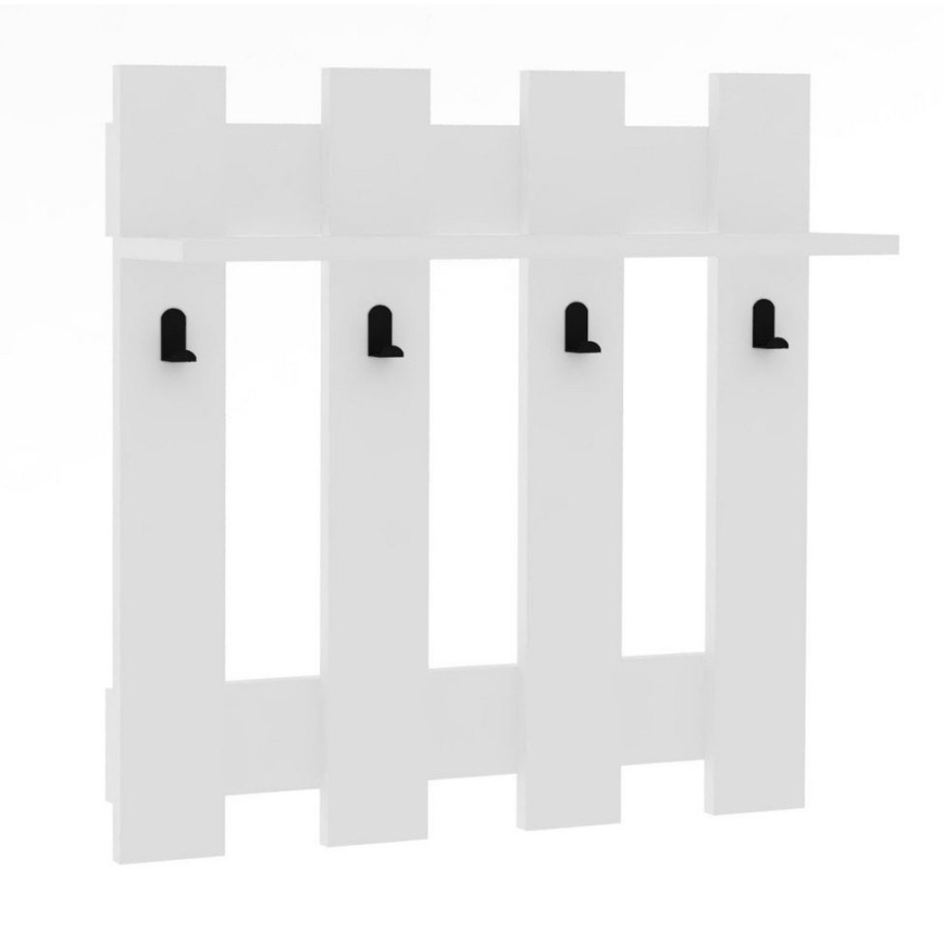 Appendiabiti da parete CARINA 70x70 cm bianco