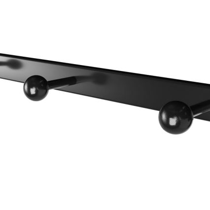 Appendiabiti da parete con mensola NATE marrone/nero