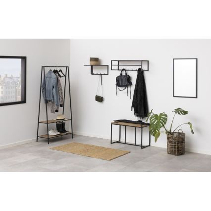 Appendiabiti SARON rovere/nero