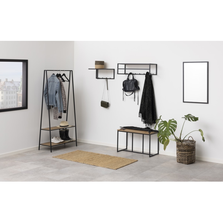 Appendiabiti SARON rovere/nero