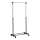 Appendino mobile in metallo 170x88 cm nero/cromo lucido