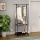 Appendino mobile in metallo con scaffali OLAZEN 157x85 cm nero