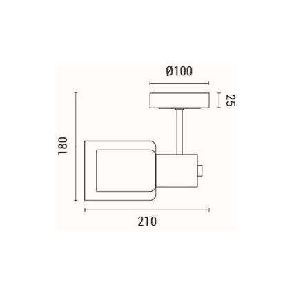Applique 1xE14/15W/230V