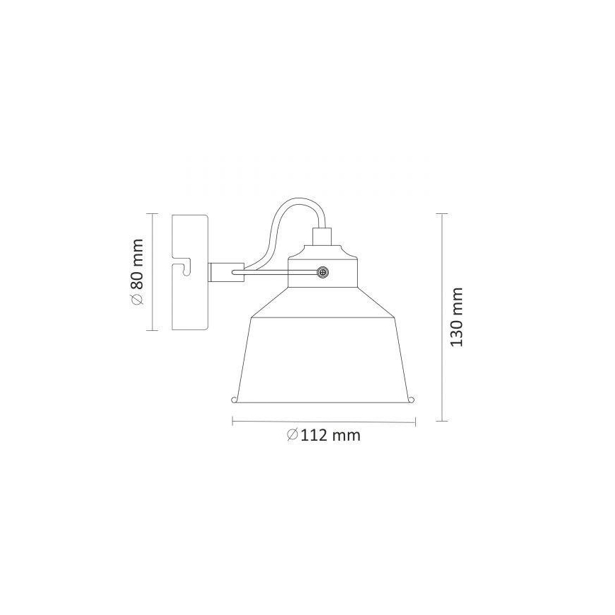 Applique 1xE14/8W/230V