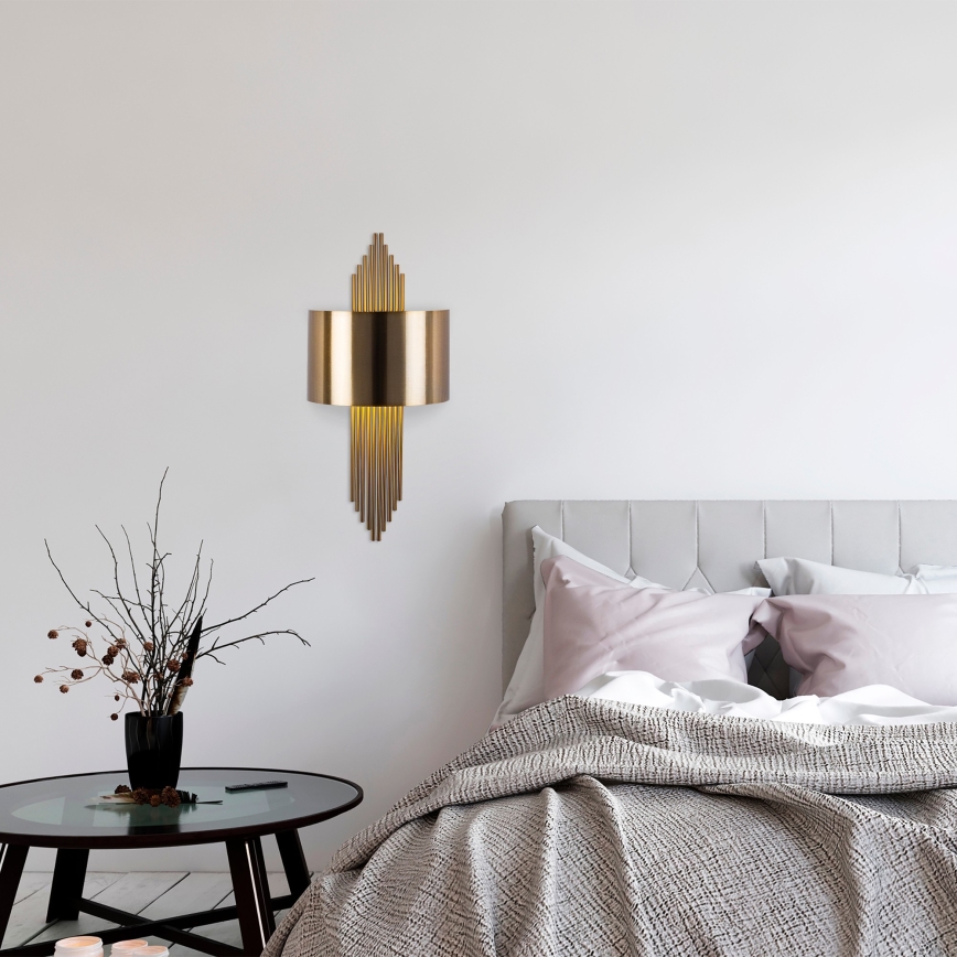 Applique 1xE27/40W/230V oro/rame