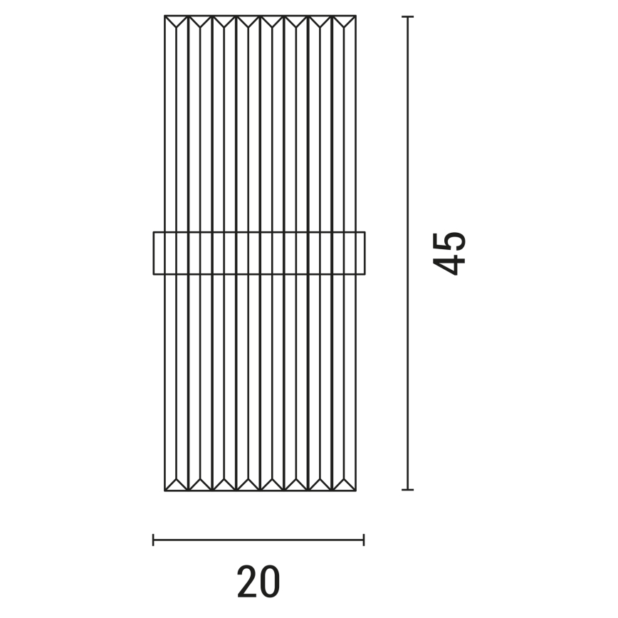 Applique 2xE14/7W/230V oro