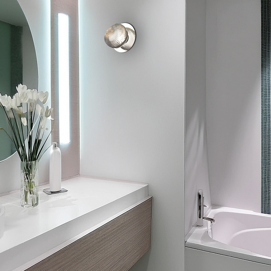 Applique a LED BOLLA LED/3W/230V cromo lucido