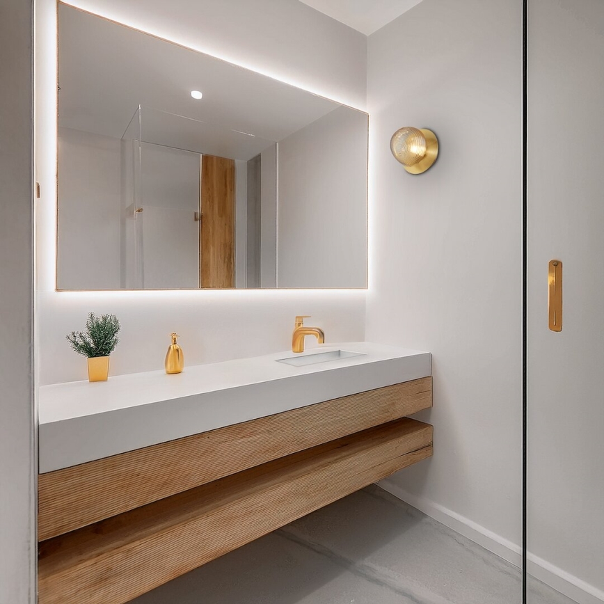 Applique a LED BOLLA LED/3W/230V oro
