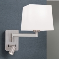Applique a LED CARLTON 1xE27/40W/230V + LED/3W bianco/cromo opaco