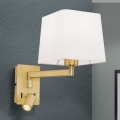 Applique a LED CARLTON 1xE27/40W/230V + LED/3W bianco/oro