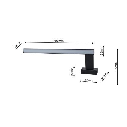 Applique a LED da bagno SHINE 1xLED/11W/230V IP44