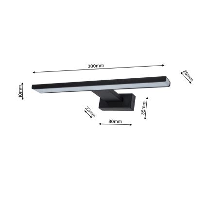 Applique a LED da bagno SHINE 1xLED/7W/230V IP44