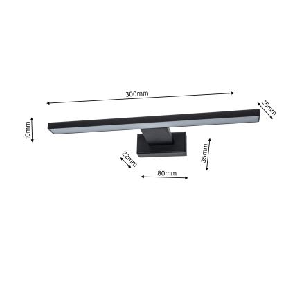 Applique a LED da bagno SHINE 1xLED/7W/230V IP44