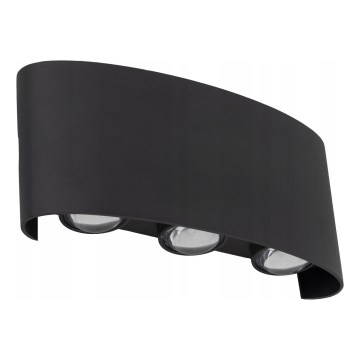 Applique a LED da esterno ARROW 6xLED/1W/230V IP54 nero