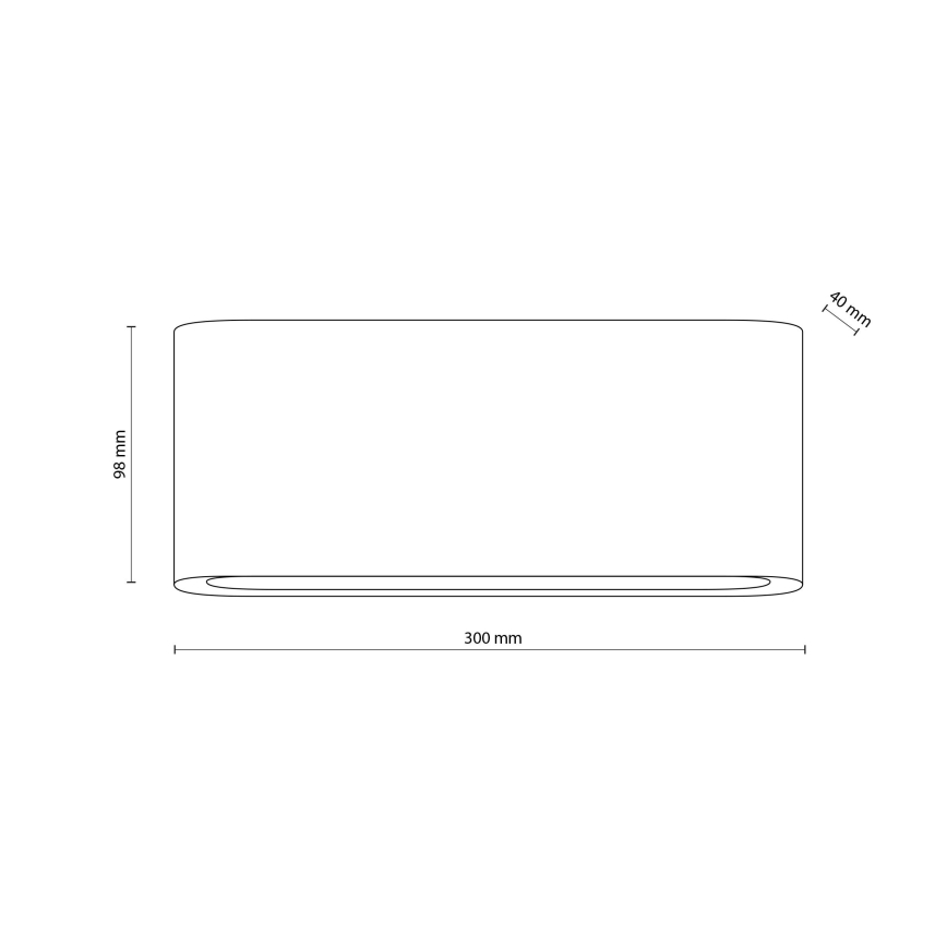 Applique a LED da esterno ARWENA 2xLED/12W/230V IP54 nero