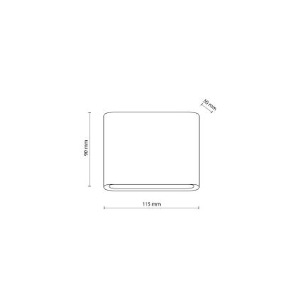 Applique a LED da esterno ARWENA 2xLED/3W/230V IP54 nero
