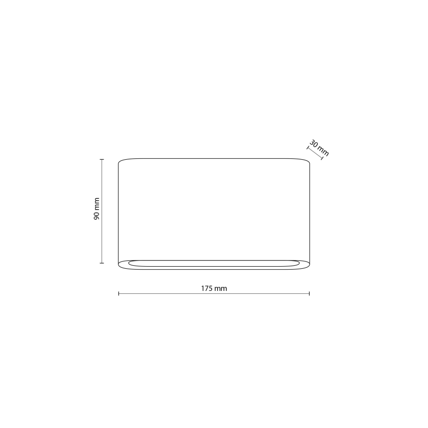 Applique a LED da esterno ARWENA 2xLED/6W/230V IP54 nero