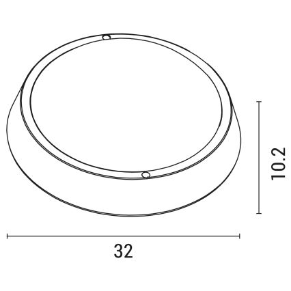Applique a LED da esterno BULKHEAD LED/30W/230V 4000K IP54 nero