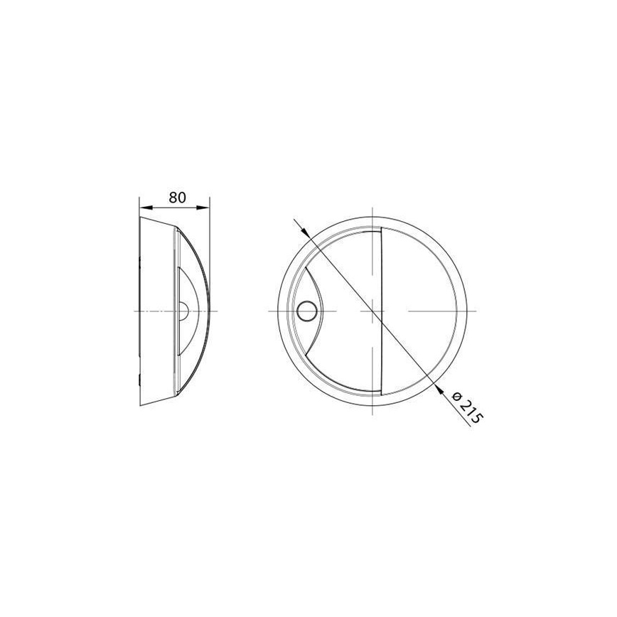 Applique a LED da esterno con sensore LED/14W/230V IP54