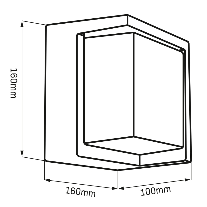 Applique a LED da esterno ESSEN LED/12W/230V IP44 nero